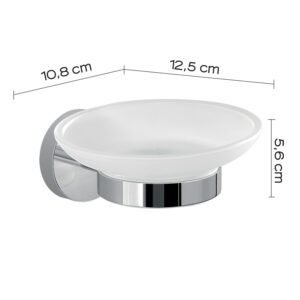Porte Savon Globe LIVERTY Chrome/Verre CT1201430