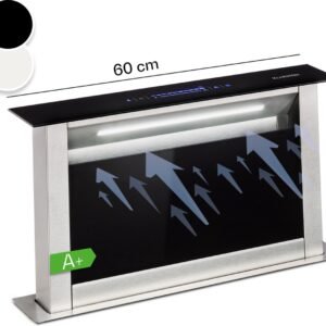 Hotte Encastrable sous Plan KLARSTEIN 60cm Noir/Chrome