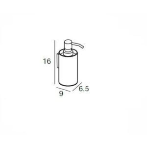 Distributeur Mural de Savon Liquide ECO Chrome/Noir 01717002