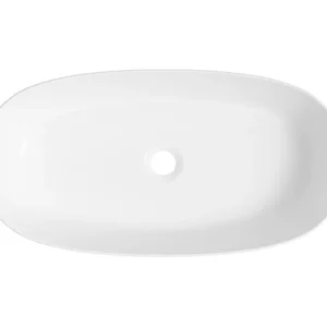 Vasque à Poser 1001GW 67x35x14cm Blanc Brillant
