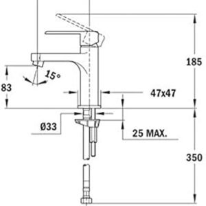 Mitigeur Lavabo NEXOS TEKA Blanc/Chrome 66345020W