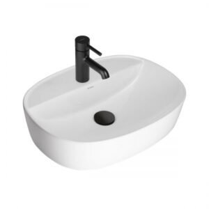 Vasque à 3027GW 60x40x12cm Blanc Brillant