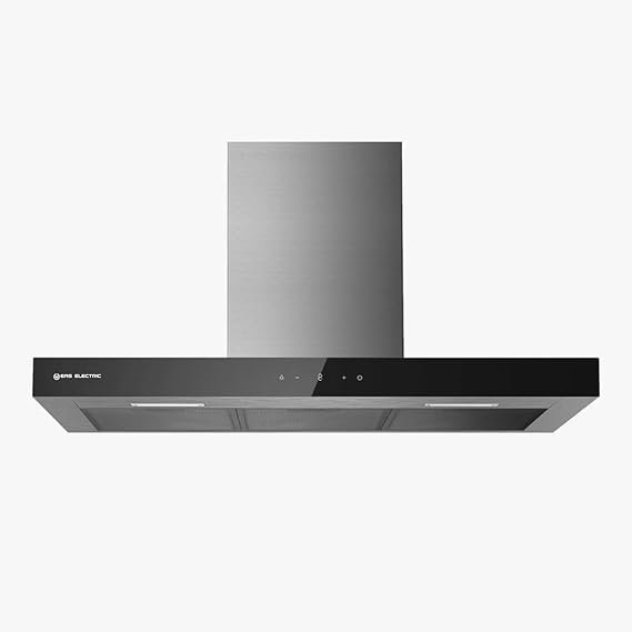 Hotte Décorative EAS ÉLECTRIC 90cm Type T 800M3 / H Verre Noir / Inox EMRH908BX