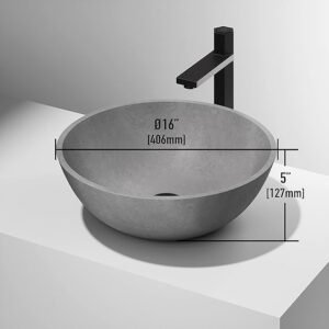 Vasque à Poser ROGUN 40x14cm Ciment