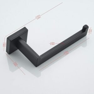 Porte Papier Hygienique TECHNIC Noir Mat CAT002-08/NG
