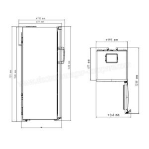 Congélateur Armoire BEKO RFNE270T21W – 214L NoFrost – A+ – L59,5cm x H152cm – Blanc RFNE270T21W