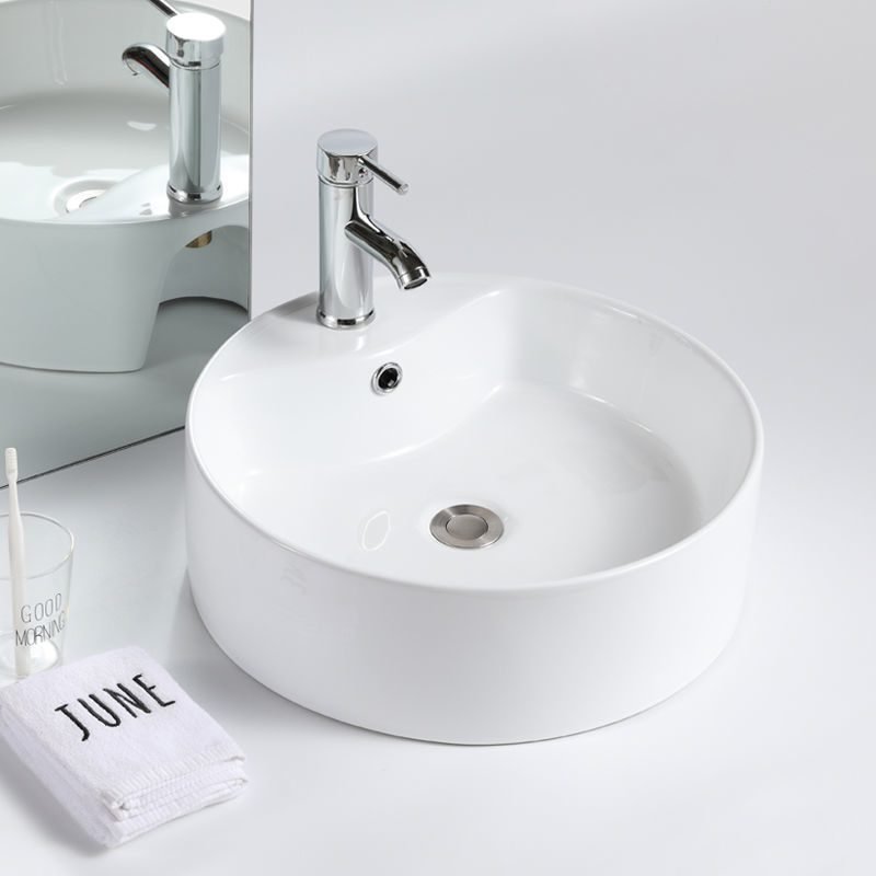 Vasque à Poser 3030 GW 40,5×40,5×14,5cm Blanc Brillant