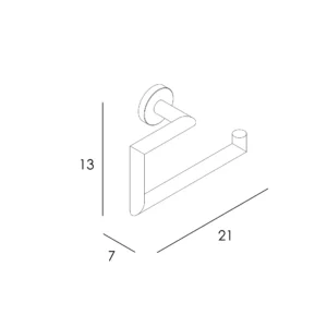 Porte Serviette Anneau ECO Chrome 06503053