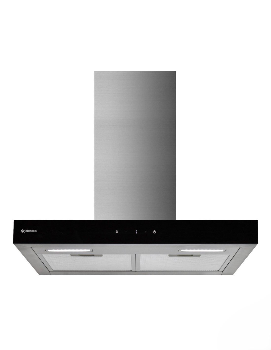 Hotte Décorative JOHNSON 60cm Type T 800M3/H Verre Noir/Inox SIROCO608NX