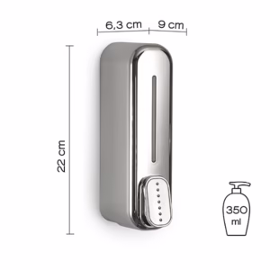 Distributeur Mural de Savon liquide 350ml Chrome ADJ013