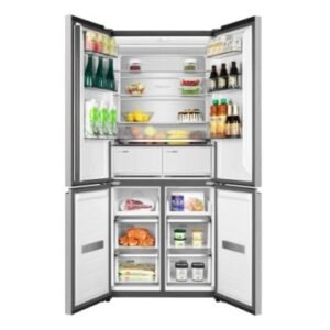 Frigo 4 Portes JOHNSON 190×83,3×64,1cm 351+170Litres Inox Noir JR4D1986ENGN