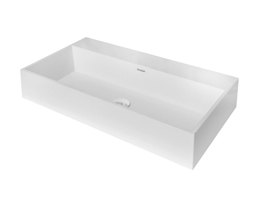 Vasque à Fixer Fino K42-60 60,5×42,5x12cm Blanc Brillant