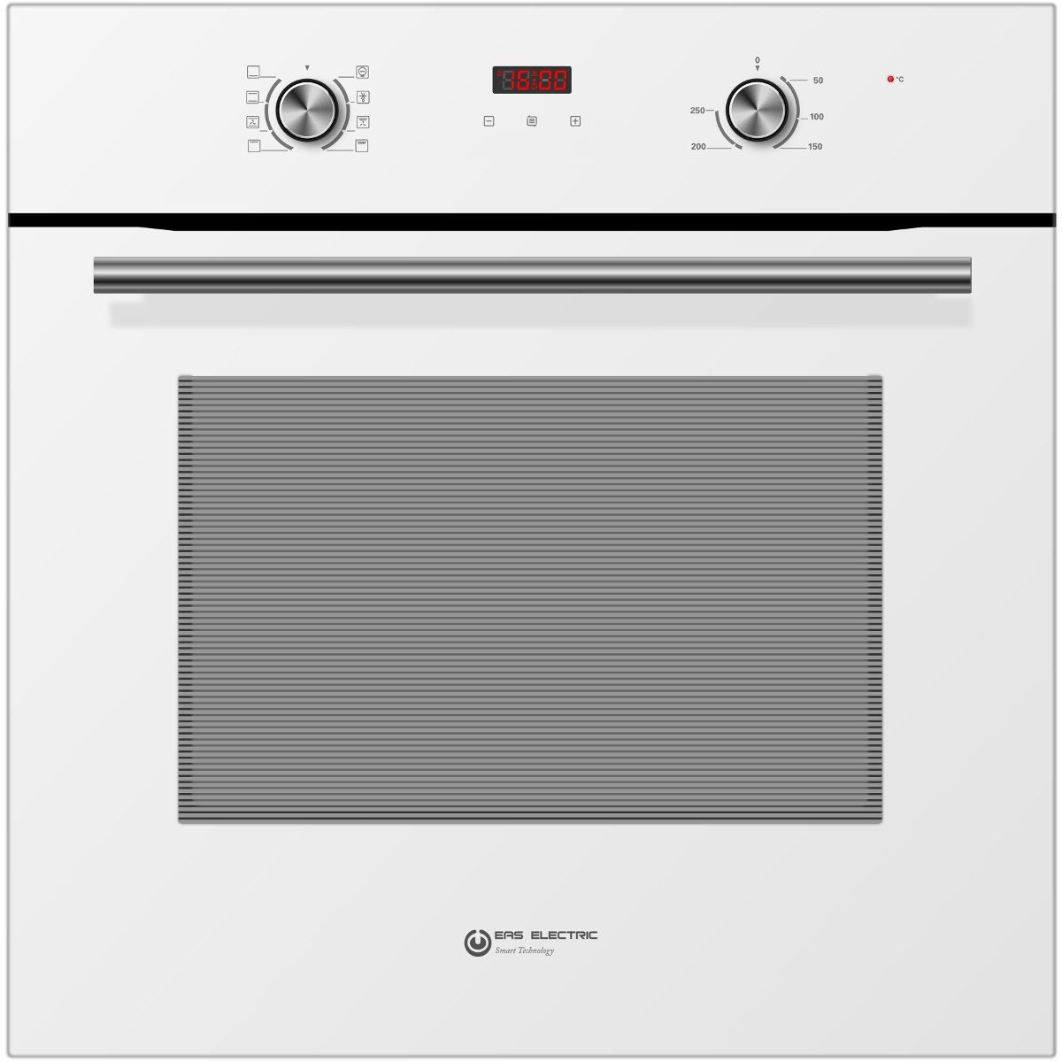 Four EAS ELECTRIC 8 Fonctions 70L Affichage Électronique Verre Blanc EMV70DGW