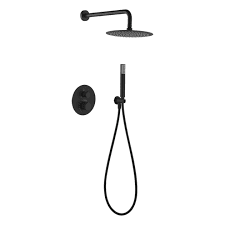 Colonne de Douche Mono à Encastrer Mural LINE Noir Mat GPD038/NG
