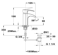 Mitigeur Lavabo Cascade VITA TEKA Chrome 24.382.02.10