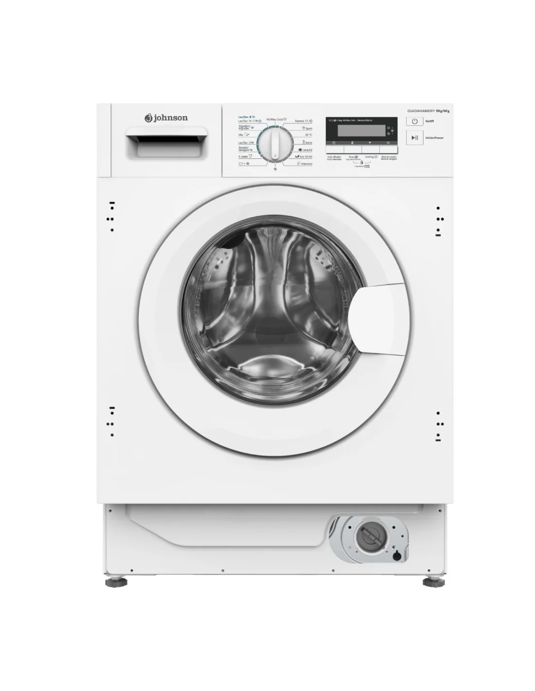 Machine à Laver Avec Sèche Linge Intégré JOHNSON 8KG / 6KG 1400RPM Classe B Inventer GUADIANA86DRY