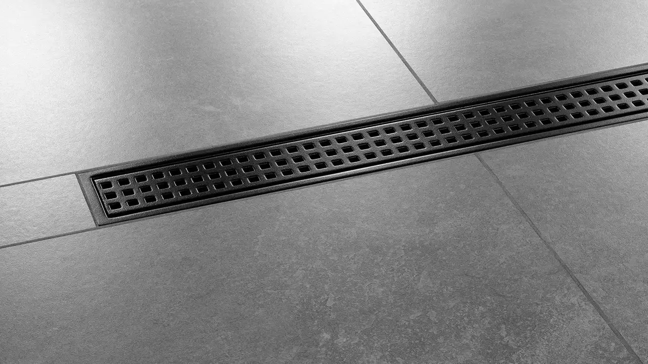 Caniveau de Douche FLOW LINE 330 x 60mm Noir BK4024502