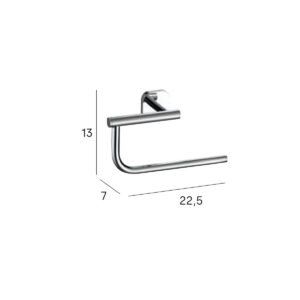 Porte Serviette Anneau BASSIC Chrome 1503002