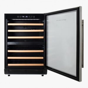 Cave à Vin 44 Bouteilles EAS ELECTRIC 60x60x87cm Étageres en Bois EMR44VNI1