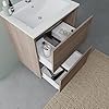 Meuble Sur Pieds 2T DECOLINE 100x45x85cm Chêne 21016/100