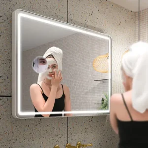 Miroir Led Contour Metalisé120x70Cm