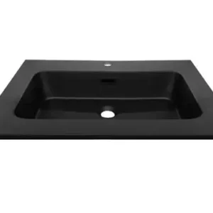 Lavabo à Encastrer de 80x35cm Noir