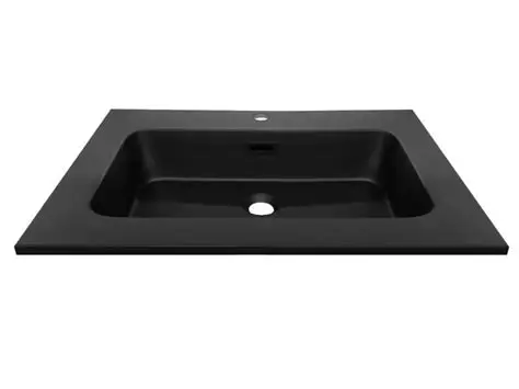 Lavabo à Encastrer de 80x35cm Noir