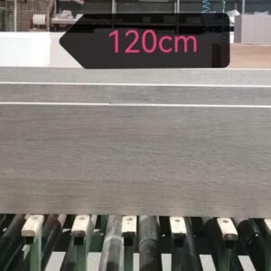 Set Meuble Susp 1T NOA 120x45x28cm Chêne Gris+ Lav 121cm Blanc 65011/120