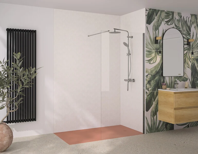 Paroi de Douche Fixe WALK-IN 70x195cm Chr/Transp CASTEL WK070