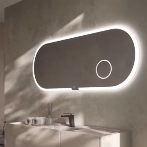 Miroir Led INDIANA 100x55cm One Touch Antibué avec Grossissant INDI027/100