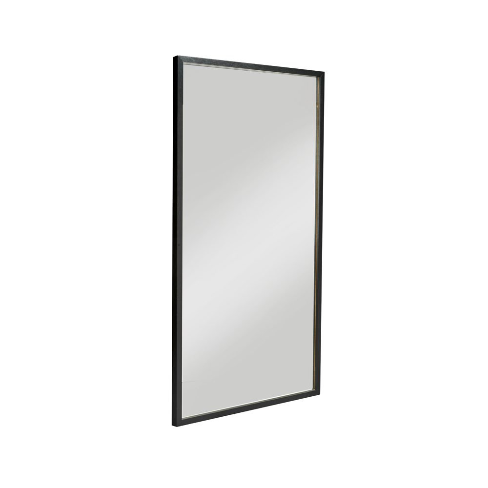 Miroir Rectangulaire Cadre Foncé 50×100 cm 230036620