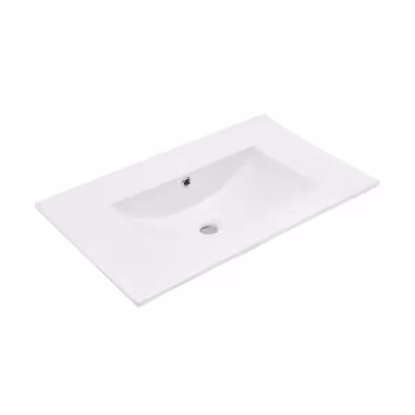 Lavabo à Encastrer de 61x46cm Blanc