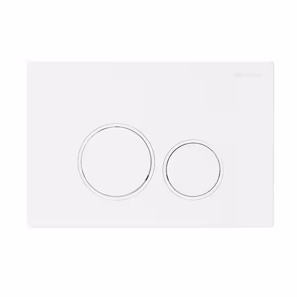Bouton Poussoir pour WC Suspendu ROUND Blanc Brillant BK0202121